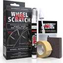 Wheel Scratch Fix Gray Touch Up Paint for Cars - DIY Alloy Wheel Repair Kit, Curb Rash Remover with Fast-Drying Pen - Long-Lasting OEM Finish Car Rim Paint for Scuffs and Chips at Home (Anthracite)