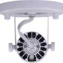 CLOUDY BAY LED Flush Mount Ceiling Spot Light,CRI90+ 8W 600lm 3000K Warm White Dimmable, Adjustable Tilt Angle Ceiling Light Fixture, White Finish