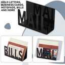2 Pcs Mail Bill Organizers Holders for Desk Mail Holder Countertop Hollow Sorter Letter Decorative Bill and Desk Vertical Envelope Holder