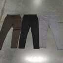 FULLSOFT 4 Pack Fleece Lined Leggings with Pockets for Women High Waisted Thermal Winter Warm Yoga Pants for Workout Running, Size: Large-X-Large