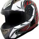 Milwaukee Helmets H520 Titanium and Red Chit-Chat Full Face Wireless Motorcycle Helmet-Stream Music-Phone Calls (Small)