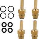 590041 Swimming Pool Spa Brass Deck Jet Nozzle, 1/2 NPT Zodiac Deck Jet Water Design OEM: 590041 R0560400 (4 Pcs)