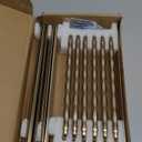 Goo-Ki 7.6 Inch(192mm) Champagne Bronze Cabinet Pull Handles with Ribbed Edge Backplate, 2 Packed Zinc Alloy Hardware for Kitchen Cabinets, Drawers, Dressers & Furniture