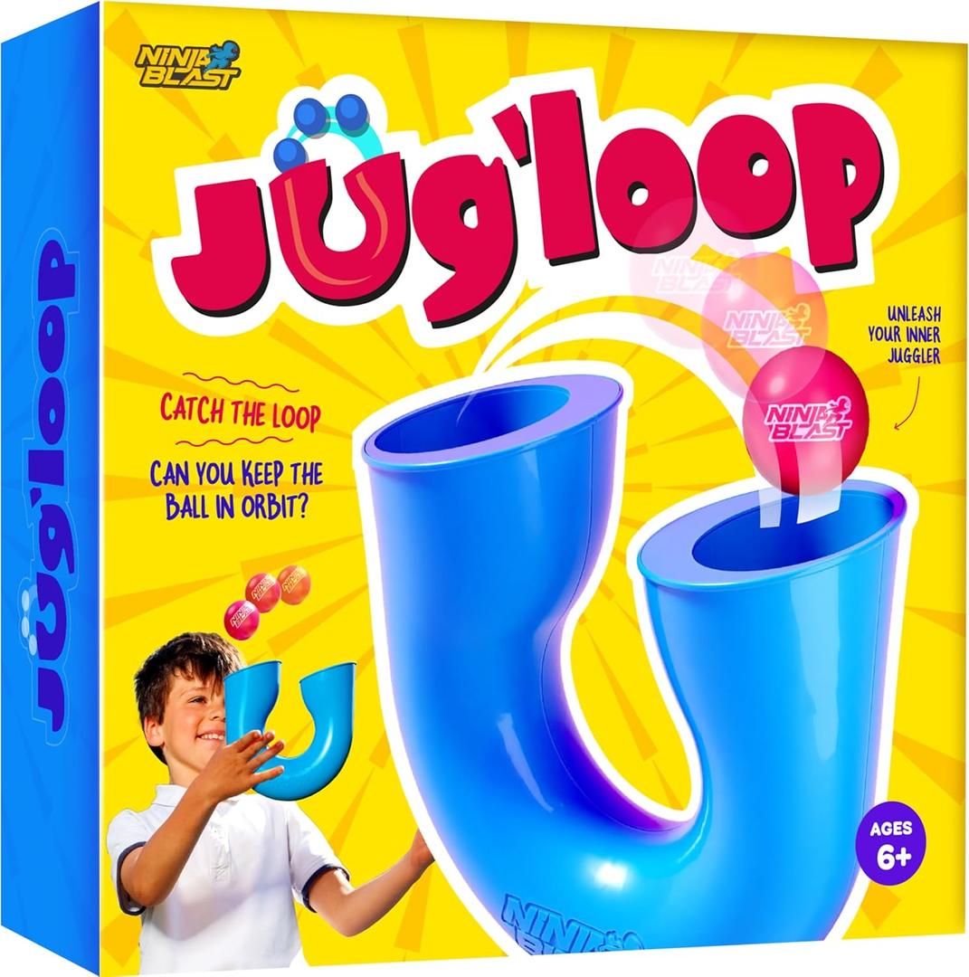 Ninja Blast Jug'loop - Juggling Balls Skill Game - Outdoor Games for Kids, Teens, & Adults Boys Toys for Ages 8-13 - 8 9 10 Year Old Boy Toy 8-12 - Teen Tween Birthday Gift for 8-10, 10-12 Years