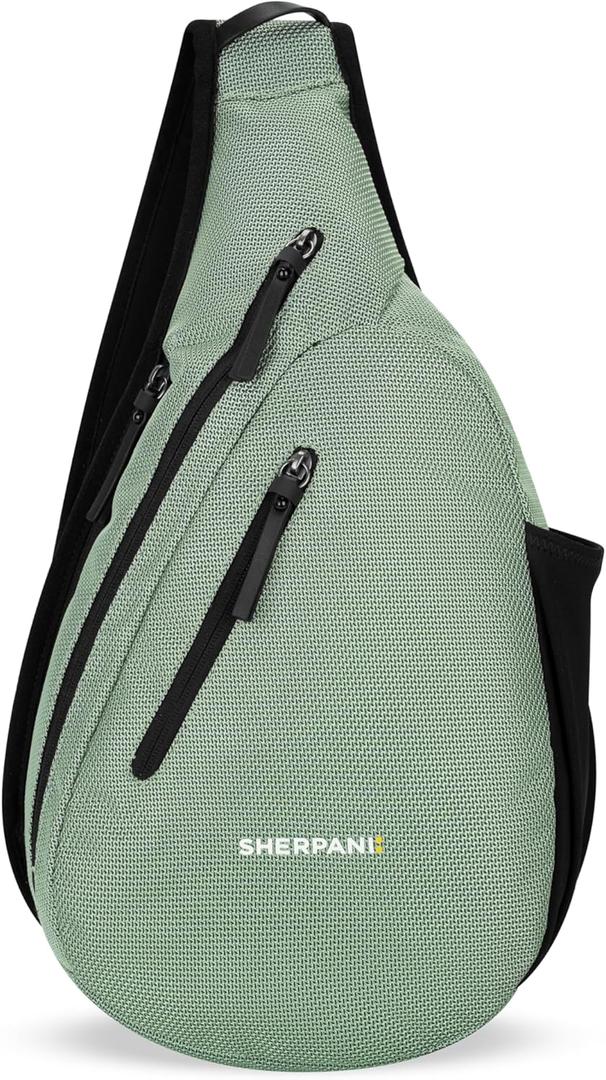 Sherpani Esprit, Anti Theft Sling Bag, Sling Backpack, 10L Travel Bag, Crossbody Backpack, Travel Gift for Women, Fits 10 Inch Tablet (Aloe Mist)