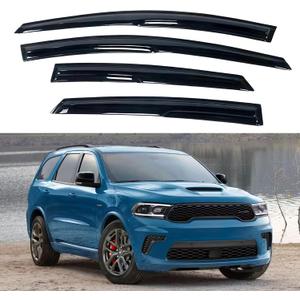 IG Window Visors Fit for 2011-2026 Dodge Durango, Out-Channel Rain Guards Vent Wind Deflectors 4PC, Car Accessories for 11-26 Durango