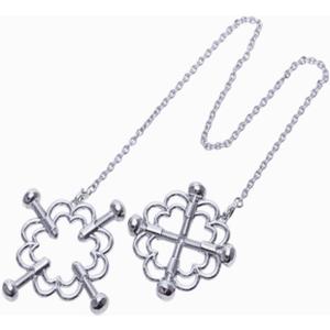 3 x Nipple Clips, Nipple Clamps Non Piercing Nipple Clamps Clips Cross-Shaped Adjustable Metal Nipple Clamps Nipple Clamps Nipple Clips with Chain for Women Couple