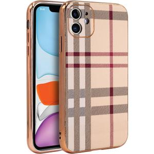 LINXUXIE Phone Case for iPhone 11, Fashion Leather Phone Case, Soft TPU Drop Protection Shockproof Protective Phone Holder Women (for iPhone 11)