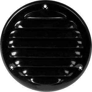 2 x Repa Market 4 Inch (Opening Dimensions) Black Soffit Vent Cover - Galvanized Return Air Vent Cover/AC Vent Cover/Ceiling, Wall Vent/Registers Grilles & Vents/Indoor, Outdoor HVAC Register
