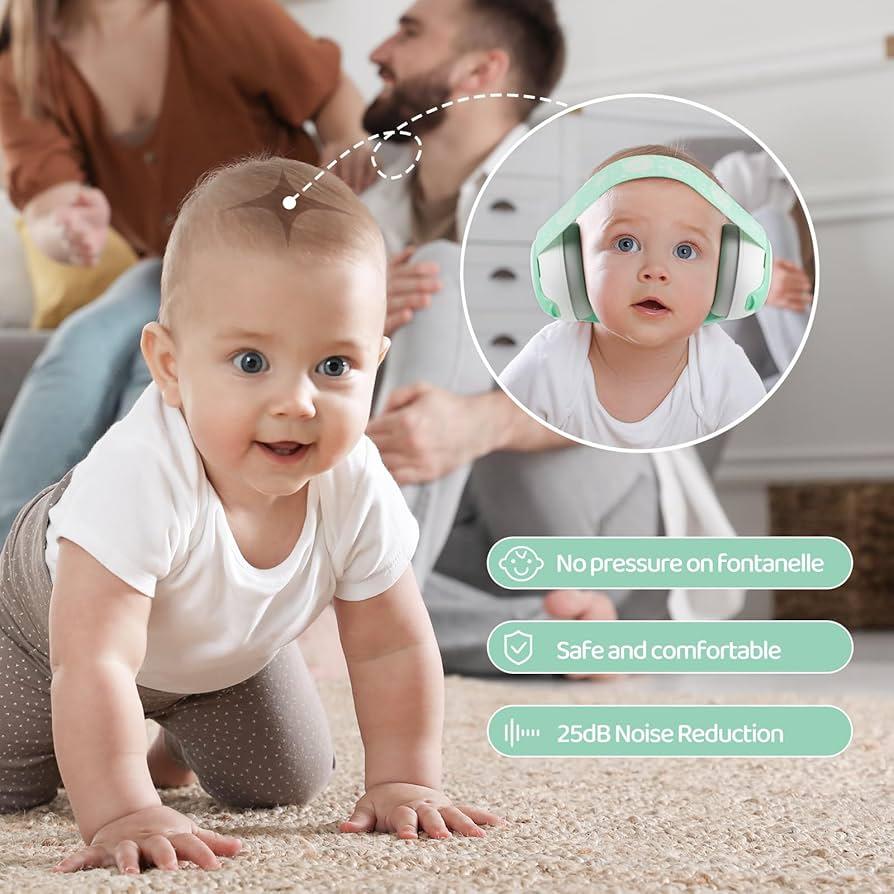 CVCoin Baby Ear Muffs for Noise Protection 25dB Noise Cancelling Headphones for Newborns