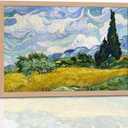Framed Van Gogh Inspired Wall Art Canvas Painting with Gallery Quality Oil Painting Print Poster Wall Picture Art for Home Decoration Living Room Bedroom Office 16x24 Inches
