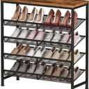 NEWBULIG 5 Tiers Shoe Rack for Entryway, Metal, Adjustable, 29.5" W, Brown
Shoe Organizer for Closet, Wall-Protective, Wooden Top, Tiered Mesh Shelves, Space-saving, Hallway, Garage, Dorm Room
