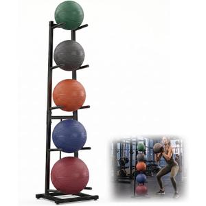 Heavy Duty Medicine Ball Rack, 5 Layer Vertical Medicine Ball Tree Stand