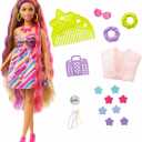 Mattel Barbie Totally Hair Flower Doll 8.5" Long Fantasy HCM89