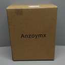 Anzoymx Stainless Steel Bathroom Trash Cans 1.8 Gallons Small Garbage Can with Pop up Lid, Dog Proof Narrow Wastebasket, Slim Waterproof Litter Trash Bins Set for Bedroom, Toilet, Office (White)