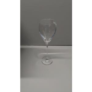Krosno White Wine Glasses 4 x 9.5 oz, Set of 4,Perla Collection, Elegant Rounded Shape, Durable Crystalline Glass, Unique Design, Dishwasher Safe, Made in Europe