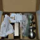 Veise VE027-K Built-in WiFi Smart Lock with 2 Knob, Fingerprint Keyless Entry Door Lock Handle Set for Front Door, App Remote Control, Electronic Digital Keypad Deadbolt, IP65 Waterproof, Satin Nickel