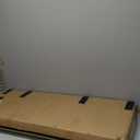 B FSOBEIIALEO Ottoman with Storage for Living Room, Sherpa Folding Storage Ottoman Foot Rest, 43.3 Inches Collapsible Bedroom Bench White