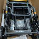 Wheelchairs for Adults Transport Chair Lightweight Foldable with Telescopic Handle,17" Width Compact Portable Folding Travel Wheel Chairs for Seniors (Yellow)