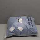 VACVELT 24 Pack Light Blue Satin 12x12 Inch Wedding Dinner Napkins, Scalloped Elegant Square Table Napkins for Restaurant Banquet Graduation Party