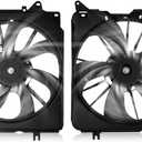 611550 601550 Radiator Cooling Fan Assembly Fits for 2017 2018 2019 2021 2022 Honda CR-V CRV 1.5L HO3115169 HD60075A, Pack of 1 