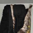 Loom and Mill Luxury Cotton Bath Towel Set 3 Piece-1 Bath Towel 1 Hand Towel 1 Wash Cloth, Ultra Soft Decorative Towel Sets Highly Absorbent for Bathroom, Classic Damask Design(Black+Copper Bronze)