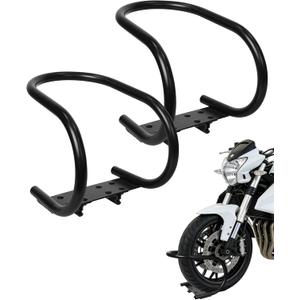 YATOINTO 2 Pack Motorcycle Wheel Chock for E-Track, Heavy Duty 7" Steel Removable Chock for Motorcycle Front Tires up to 7" Wide - Fits Trailers, Vans, Trucks