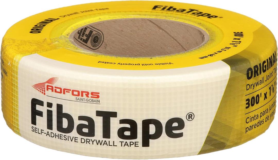 ADFORS Saint-Gobain FDW6429-U FibaTape Drywall Joint Tape, 1-7/8-Inch x 300-Feet, Yellow