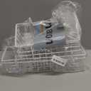 LOYIM 6 Pack Wall Grid Panel Hanging Wire Basket, Multi-size Wall Storage and Display Basket, Wire Grid Wall Accessories for Cabinet, Pantry Organization, Kitchen, Bathroom Storage (White)