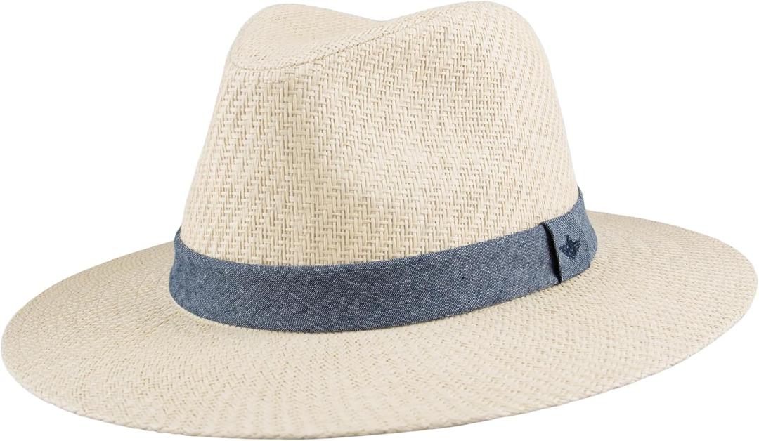 Dockers Men's Straw Fedora and Panama Hat