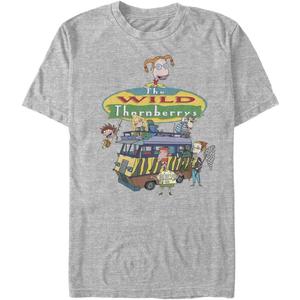 Nickelodeon Men's Big & Tall Logo Group Shot (Athletic Heather), 34