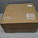 Soft Touch Faux Fur Dog Bed for Medium Size Dogs 6.5" Extra Thick, Orthopedic Pet Bed with Waterproof Liner and Washable Cover, with Removable Cute Pillow, Cream Color