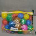 Ball Pit Balls Phthalate Free BPA Free Crush Proof Plastic - 7 Bright Colors in Reusable Play Toys for Kids with Storage Bag