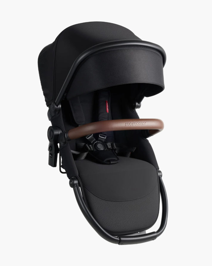 Momcozy ChangeGo Baby Stroller Second Seat Only | Extra Seat Attachment for ChangeGo Stroller | Adjustable Reclining Seat, Extendable UPF50+ Canopy, Leather Bumper Bar, 5-Point Harness