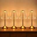 6 PCs Rechargeable Cordless Table Lamp, Gold Touch Crystal Desk Lamp
3 Color Dimmable LED Small Lamp, Battery Operated Lamp for Bedroom Bedside Restaurant Kitchen Home Decor