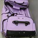 Mavii Dance Bag with Garment Rack, 28 Inch Rolling Duffel, Ideal for Competitions & Travel, Water-resistant/Wipe-clean Fabric, Lightweight Aluminum Rack, Wheeled Upright Luggage, Lavender