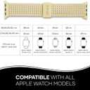 Solace Sport Adapt Bands - Apple Watch Bands, Breathable Nylon with Magnetic Clasp, Unisex Smart Watch Band, Apple Watch Strap