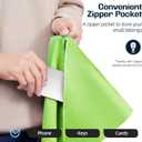 BAGAIL Camping Towel with EVA Case, Compact & Ultra Soft Microfiber Travel Towel - Super Absorbent & Lightweight Quick Dry Towels for Sports, Beach, Gym, Backpacking, Hiking and Yoga (S - 20" x 40", Green)