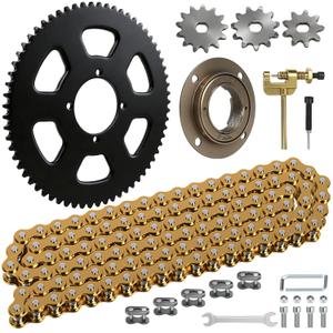 65 Tooth Sprocket 54mm Bore with 35 Chain 108 Links Drive Chain Upgrade Kit Replacement for Razor MX650 MX500 SX500 RSF650 Electric Dirt Bike Dirt Rocket with MY1020 Motor Accessories Parts
