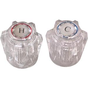 Danco 88810 Replacement Faucet Handles for Moen, Clear Acrylic