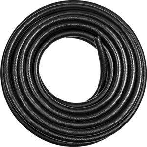 Jeseny 1 Pack 10 Feet Fuel Line Rubber Hose, 3/8" for Fuel Systems Engines, Multipurpose Tube, 300PSI High-Pressure Transmission Cooler NBR Hose (Black)