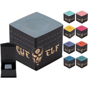 Cube Pool Cue Chalk Technology Billiard Pool Stick Chalk for Professional Low Deflection, Durable, Reduces Miscues-1pc (Grey)