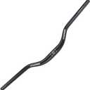 UPANBIKE Mountain Bike Handlebar 31.8mm, Aluminum Alloy MTB Bicycle Riser Handlebar Extra Long 700mm with Paint Matte Surface (Black, 700mm)