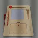 JoyCat Wooden Letter Tracing Board for Toddlers 3-5, Magnetic Alphabet & Number Writing Practice Board with 36 Double-Sided Cards, Reusable Preschool Handwriting Toy, Travel Learning Activity