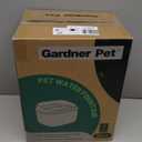 Gardner Pet 1 Gallon Pet Water Fountain, Vortex Dog Water Fountain, Ultra Quiet Automatic Cat Fountain with Filter, Transparent Tank, Splash-Proof, Easy to Clean,Without Adapter (Black) (3.78L)