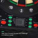 WIN.MAX Electronic Dart Board, LED Display Automatic Scoring Dartboard Sets for Adults with 12 Darts 100 Soft Tips, Dart Board Electronic Scoreboard, Power Adapter, Outdoor