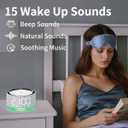 Alarm Clock Sound Machine White Brown Noise Machine with 30 Sleeping Sounds for Baby Kids Adults Night Light Bedroom 2 Alarms Backup Battery 32-Level Vol 15 Wake up Sounds for Mild Heavy Sleeper