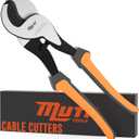 Mutt Tools 10 Inch Heavy Duty Cable Cutters for Electrical Wire - Professional Cable Shears for Copper & Aluminum - Cuts up to 2/0 Wire - Cable Cutter with Ergonomic Grip