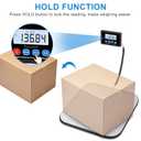 Fuzion-LiftX Shipping Scale, 440LB/200KG x 10g Digital Postal Scale, Hold/Tare Function, Shipping Scale for Packages Small Business/Luggage/Mailing/Postage, Battery & AC Adapter Included