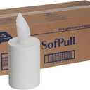 Georgia-Pacific SofPull Junior Centerpull Premium Paper Towel by GP PRO, Georgia-Pacific, White, 28125, 8 Rolls Per Case, 225 Count